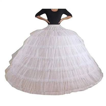 Full White Ball Gown Hoops Wedding Accessories Petticoat Underskirt Slips Quinceanera Gown for Wedding Dress