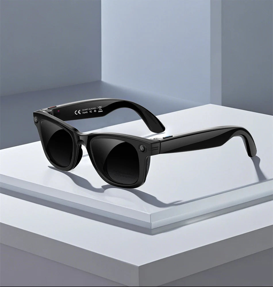 13MP HD Camera Smart Glasses AI Translation Anti-shake Photography Video Recording WIFI Transmission Bluetooth Sports Sunglasses