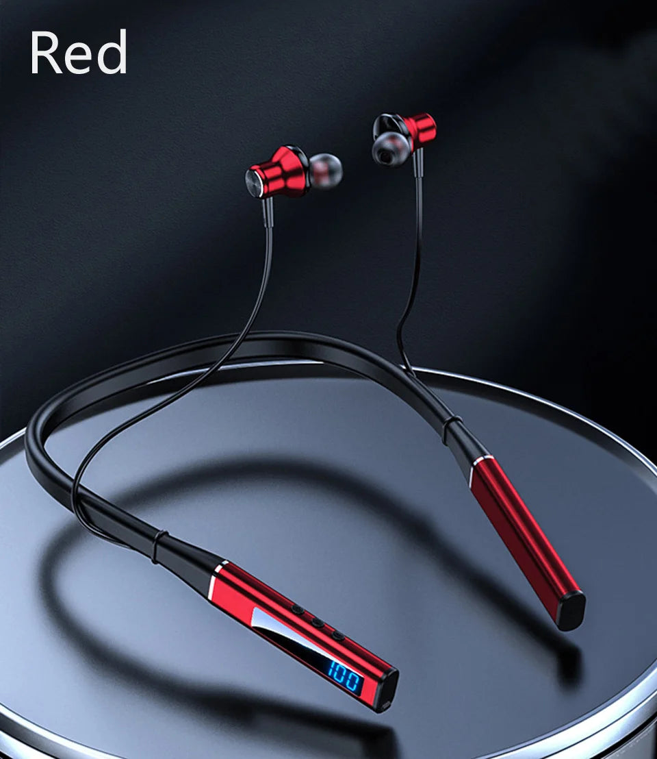 EARDECO 100 Hours Playback Bluetooth Headphone Bass Inear Wireless Headphones Neckband Earphones Headphones Sport Stereo TF Card