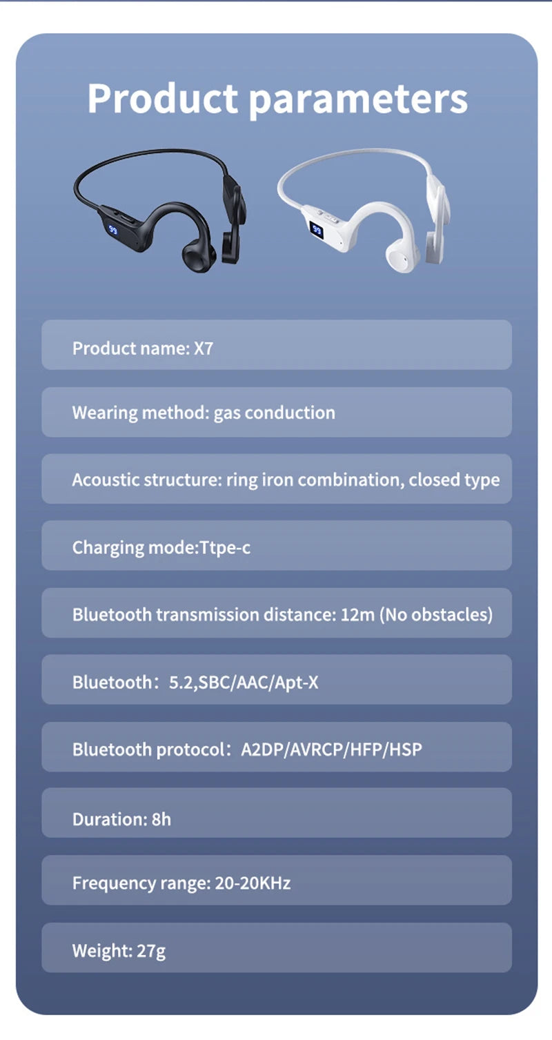 Lenovo Wireless Bone Conduction Headphones Bluetooth Earphone Sport Swimming Bluetooth Compatible Headphone Hand-free With Mic