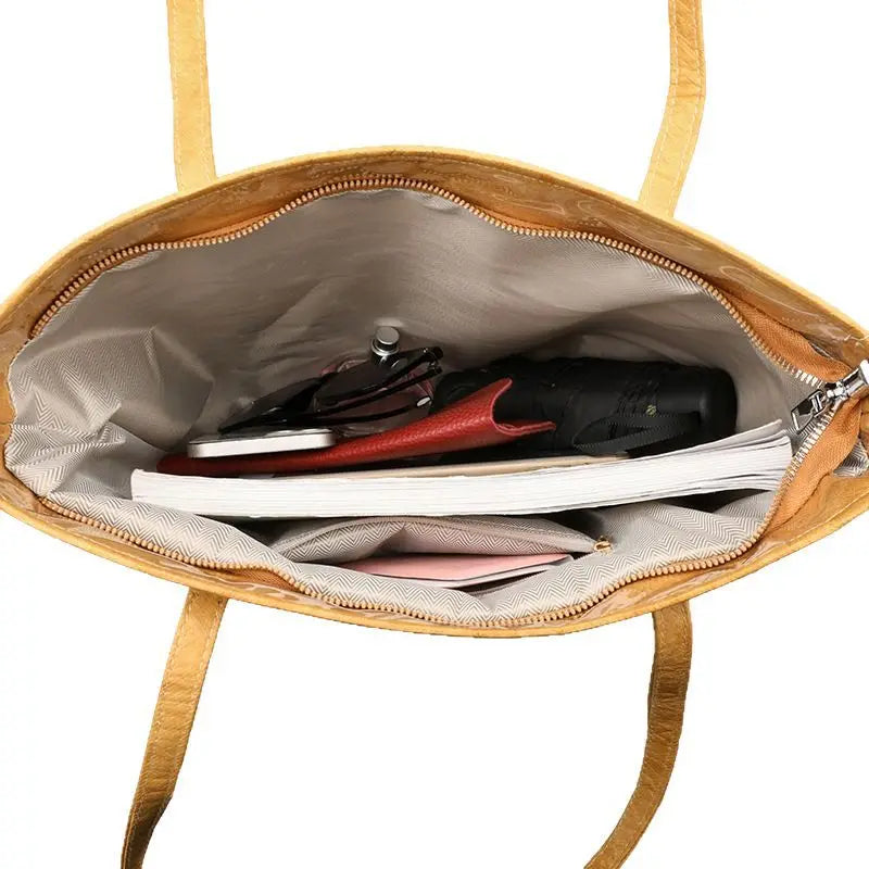 Fashion Large Capacity Tyvek Tote Bag, Waterproof Letter Print Shoulder Bags for Women Daily Shopping, Commuter Versatile Bag