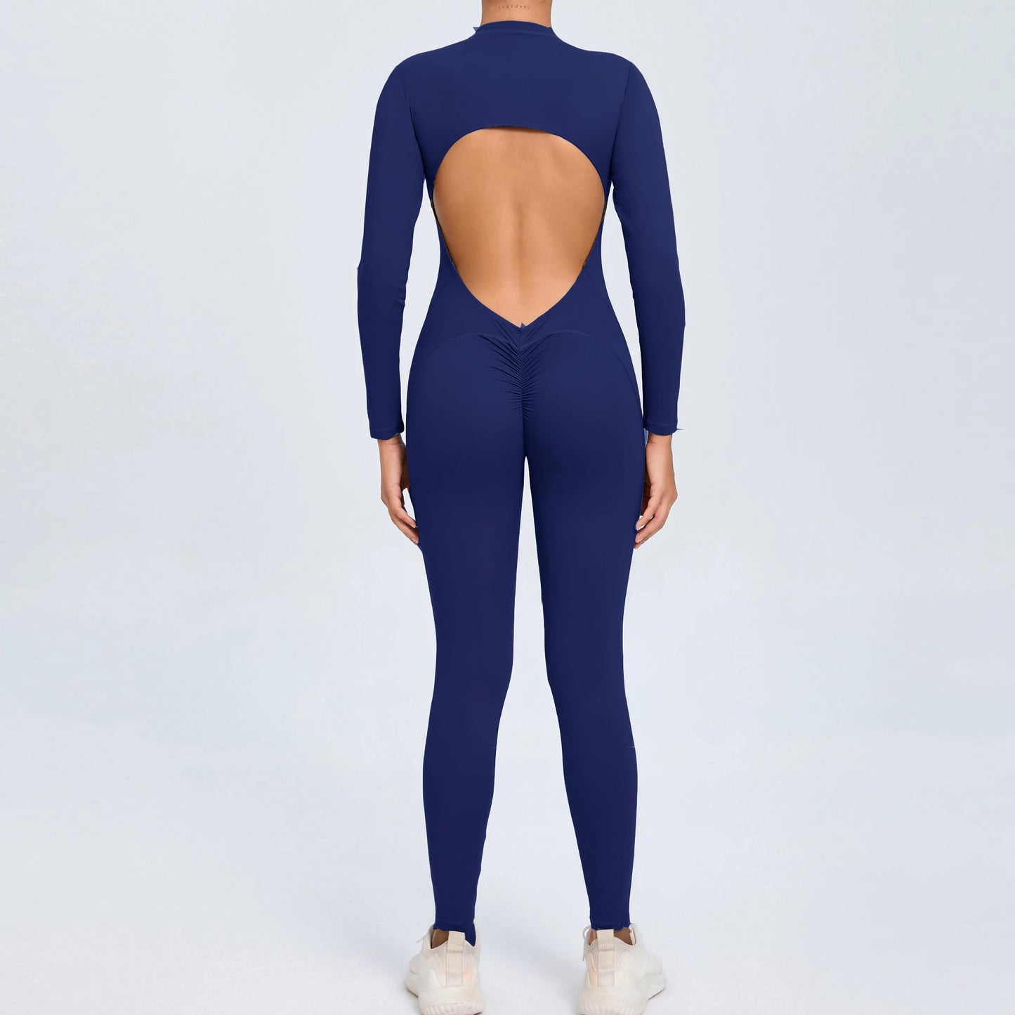2026 Pad Zipper Long Sleeve Yoga Set Women One Piece Jumpsuit Gym Workout Shorts Fitness Bodysuit Sports Athletic Suit XP358