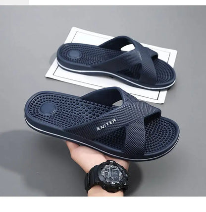 Slippers Men Summer Sandals Women Men Fashion Slippers Beach Sandals Slipper Anti-slip High Quality Casual Bedroom Shoes 39-48
