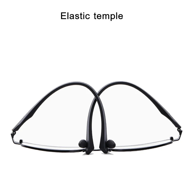 Smart Progressive Photochromic Reading Glasses Men TR90 Multi-Focus Anti Blue Ray Business Eyeglasses Fashion Half-Frame +2.5