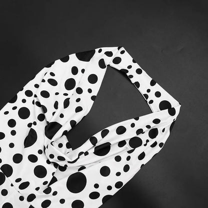 Sexy Polka Dot Romper Women Summer Sleeveless Crew Neck Backless  Bodycon Rompers Jumpsuit for Woman Playsuit
