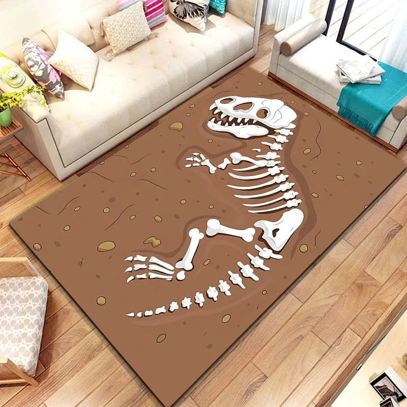 3D Dinosaur Fossil Art Pattern Rug Carpet for Living Room Bathroom Mat Creative Doormat Carpet for Bedroom Home Decor  Коврик
