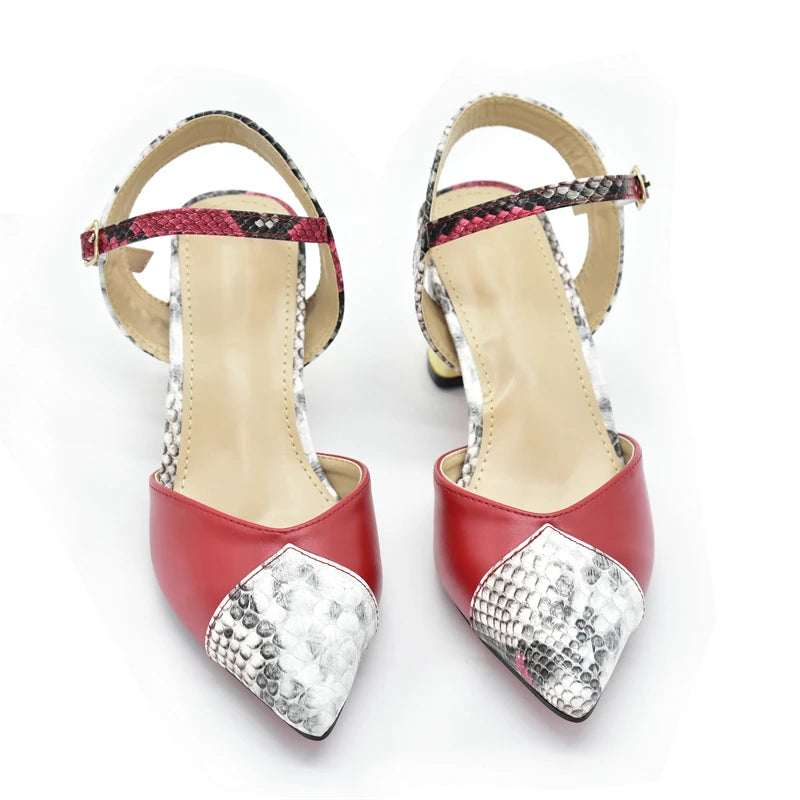 Fashion Women Nigerian Italian Shoes and Bags Set Luxury Shoe and Bag Set for Party in Women Bag and Shoe Set for African Women