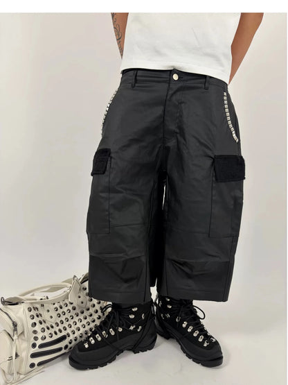 Customized Men Leather Black High Quality Functional Thick soled Motorcycle Hiking He Boots
