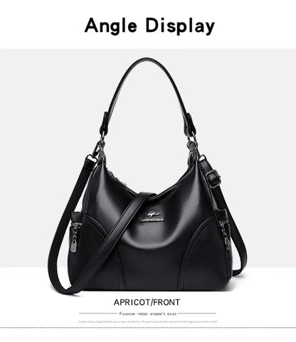 The New Style Bag Leather Luxury Handbags Women Bag Designer Solid Color Women Shoulder Messenger Bags for Women 2024 Sac A Main