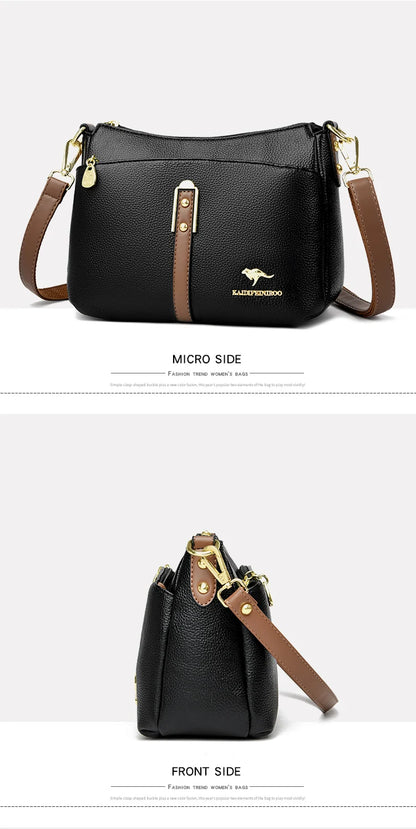 Genuine High Quality Soft Leather Women's Handbag Trend Designer Female Crossbody Bag Casual Shoulder Messenger Handbags 2025