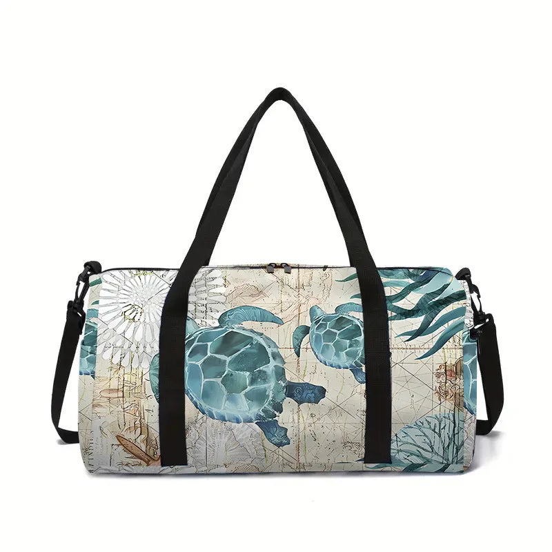 animal horse panda cat dog 3D Printed Large Capacity Travel Bags Barrel Shape Crossbody Bag Outdoor Sports Bags Gym Yoga Bag