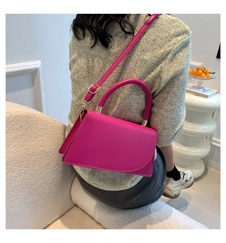 Texture Small Bag for Women, New Trend This Year Solid Color Crossbody Bag, Fashionable Hand-held Small Square Bags Trend