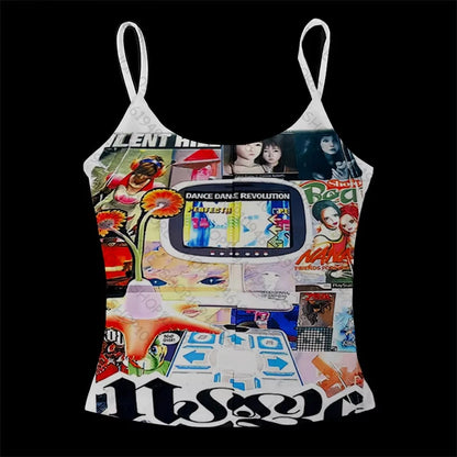 Y2k Clothes Baby Tees Summer Tops Streetwear Harajuku Graphic Cartoon T-shirt Vintage Crop Tops Wome clothes shoujo girl style