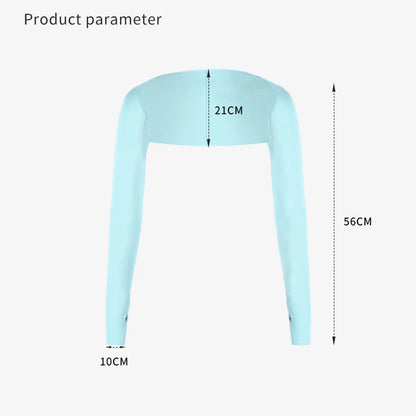 UV Protection Shrug Cooling Cycling Shawl Sun Cover Golf Stretch Breathable Casual Wear Summer Thumb Hole Driving Arm Sleeve