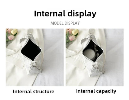 2025 New Fashion Felt Shoulder Bags for Women Small Casual Underarm Bag Female Hand Crossbody Bags for Women Purses and Handbags