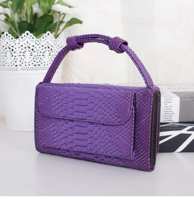 Luxury Snake Pattern Chain Flap Handbags Evening Clutches Crossbody Messenger Shoulder Bags Women Female Ladies Luxurious Purses
