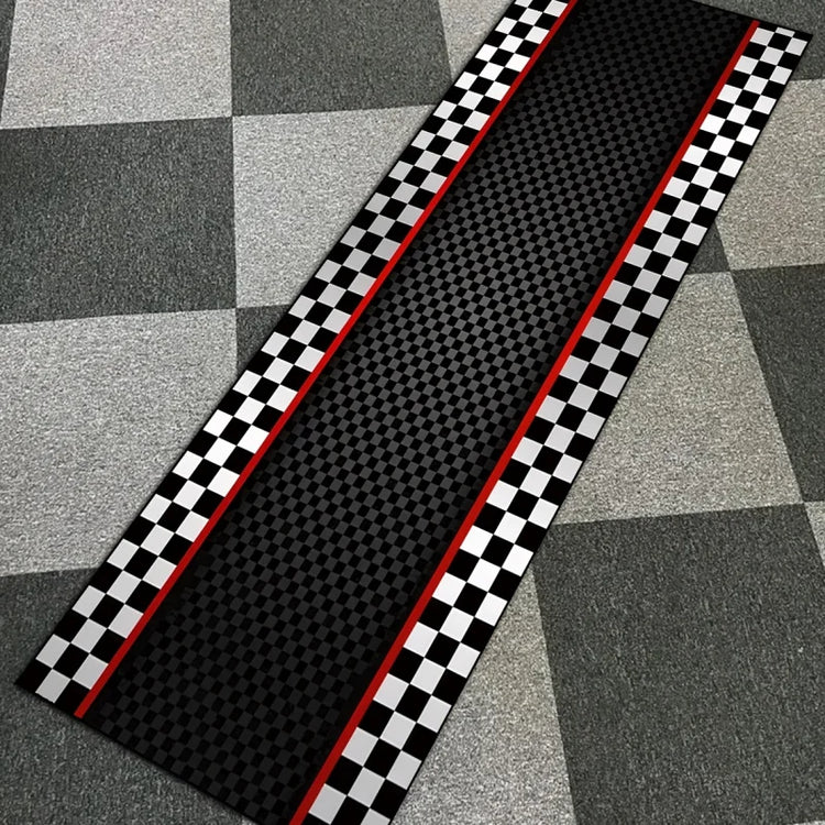 VIKAMA Racing Track Rug Low-Maintenance, Non-Slip Entrance Hall Doormat Motorcycle Parking Rug Home Interior Decoration