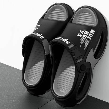 Men Fashion Sport Slippers Indoor Outdoor Sandals Beach Flip Flop Thick Sole Male Slides Summer Non-Slip Men Shower Slippers