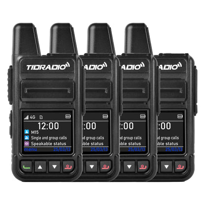 TIDRADIO TD-M15 Global Signal POC Radio with 1 Year Sim Card Walkie Talkie Long Range 4G 5000 Miles for Hiking and Camping