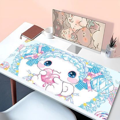 Kawaii Mouse Pad Laptop Anime Gamer Cabinet Keyboard Rug Cute Cartoon C-cinnamoroll Desk Mat PC Gaming Mousepad For Girl Gifts