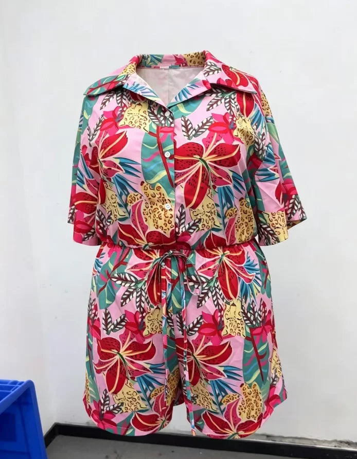 Elegant Stylish New Arrival Printed Jumpsuits for Women, Loose Fit Soft Fabric Fashion Full Length One Piece Outfit