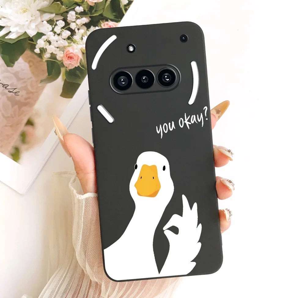 Casing For Nothing Phone (3a) A059 Cover For Nothing Phone 3a Case Silicone Cute Cat Fashion Butterfly Funny Painted