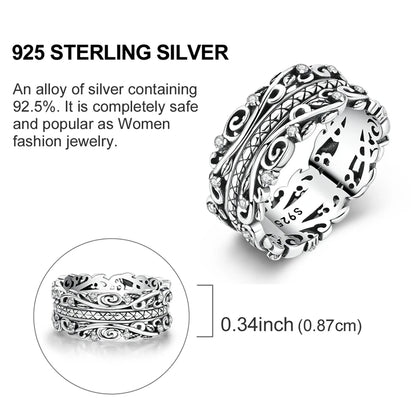 Original 925 Sterling Silver Ring Sun Star Moon Love Bowknot Sunflower Ring For Women Wedding Anniversary Ring Jewelry Gift