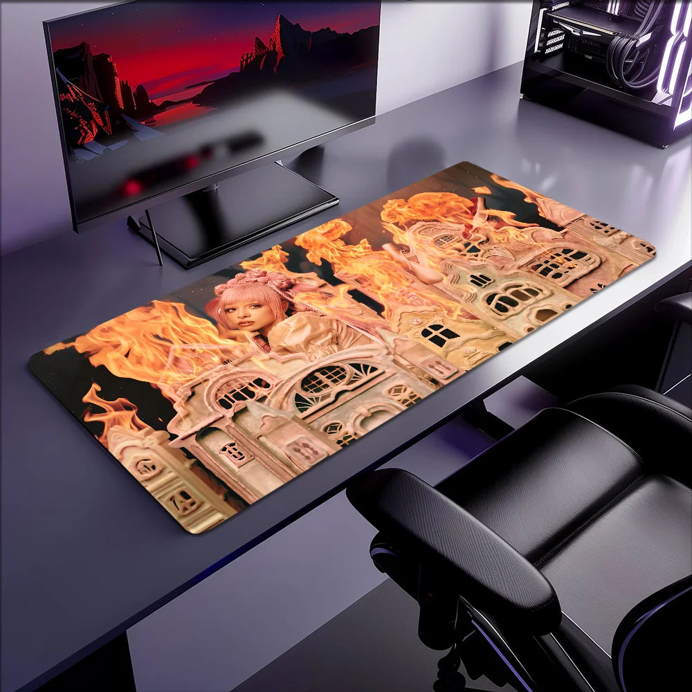 Mouse Pad Singer Melanie Hades Gaming Office Desk M-Martinez Pads Large For Computer Non-slip Lockedge MousePad