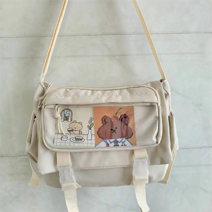 Waterproof Nylon Crossbody Bags for Women Shoulder Bags Youth Fashion Ladies Handbag Messenger Bag Teenagers Girls School Bags