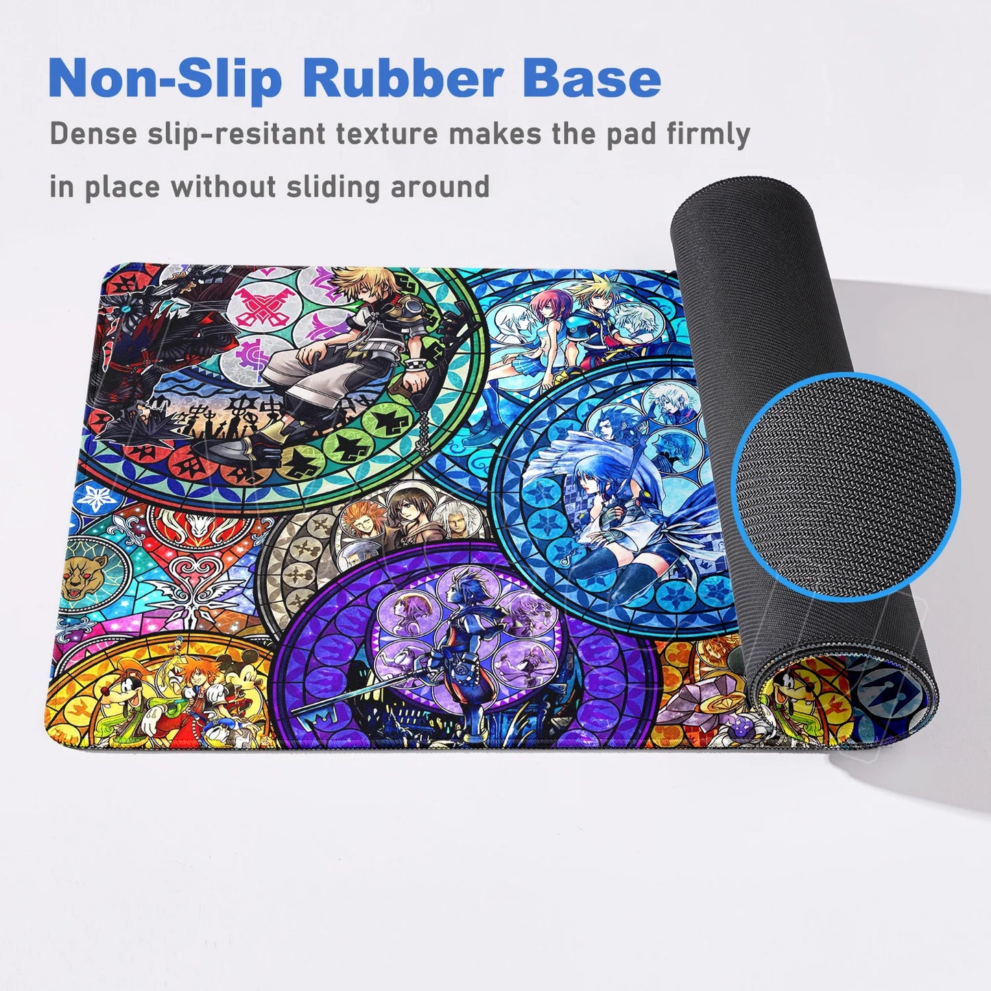 Anime Mousepad Hot Gaming K-kingdom H-hearts Non-Slip Laptop Long Deskmat Xxl Office Extended Mouse Mat Gamer Speed Keyboard Pad