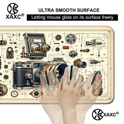 Camera Disassembly diagram Mouse Pad Large Computer Office Game Table Mats Rubber Anti-slip Gaming Keyboard Long Desk Pads XAXC