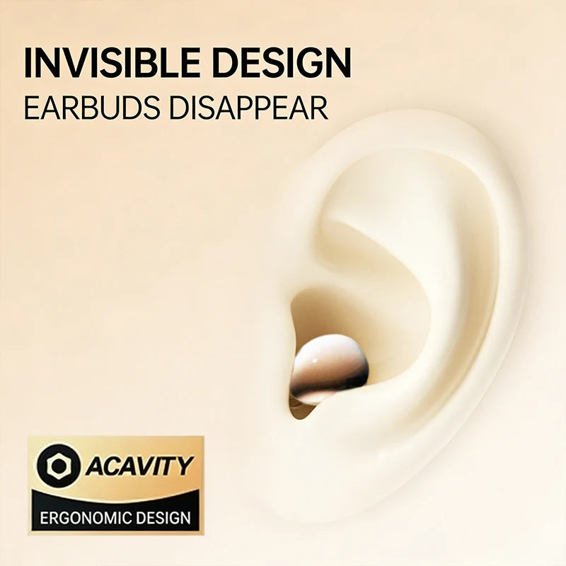 B52-Wireless bluetooth headset small earbuds sleep work sports invisible headphones HD HIFI bass sound quality earphones