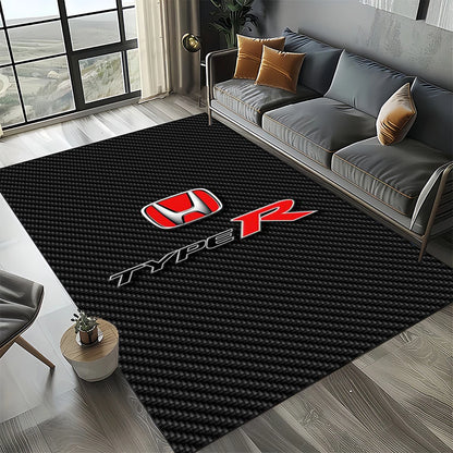 Racing Car H-HONDA HRC Motorcycle Carpet Rug for Living Room Bedroom Home Sofa Decoration,Kids Area Rug Non-slip Floor Mat Gift