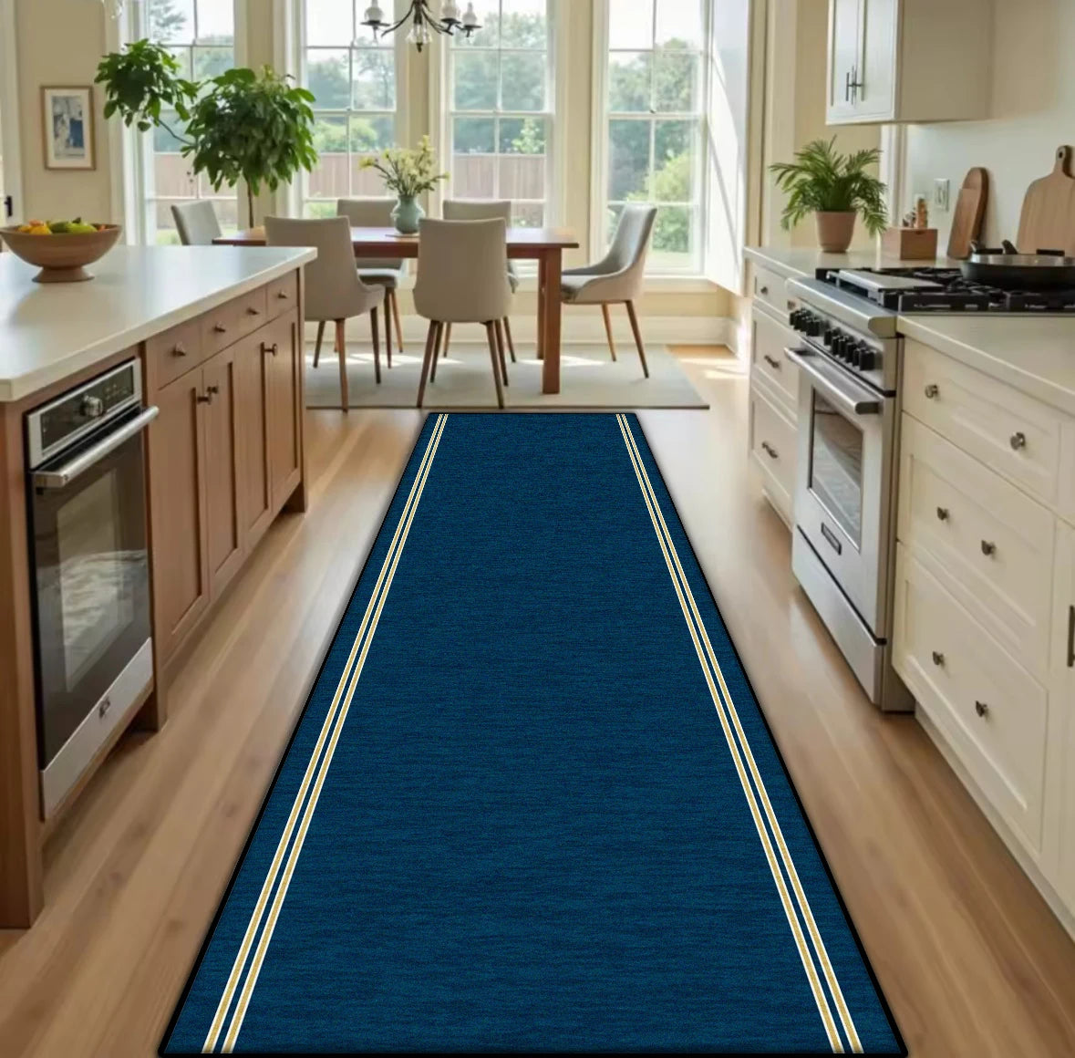 Kitchen Long Runners Carpet Living Room Decoration Corridor Non-slip Rugs Bedroom Doorway Passageway Mat Washable Customizable
