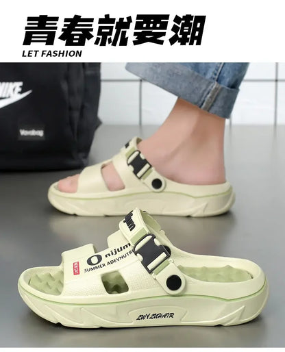 Unisex Slippers Summer Men Sandals Fashion Women Garden Shoes Orginal Beach EVA Slides Soft Thick Shoes Outdoor Non Slip Home