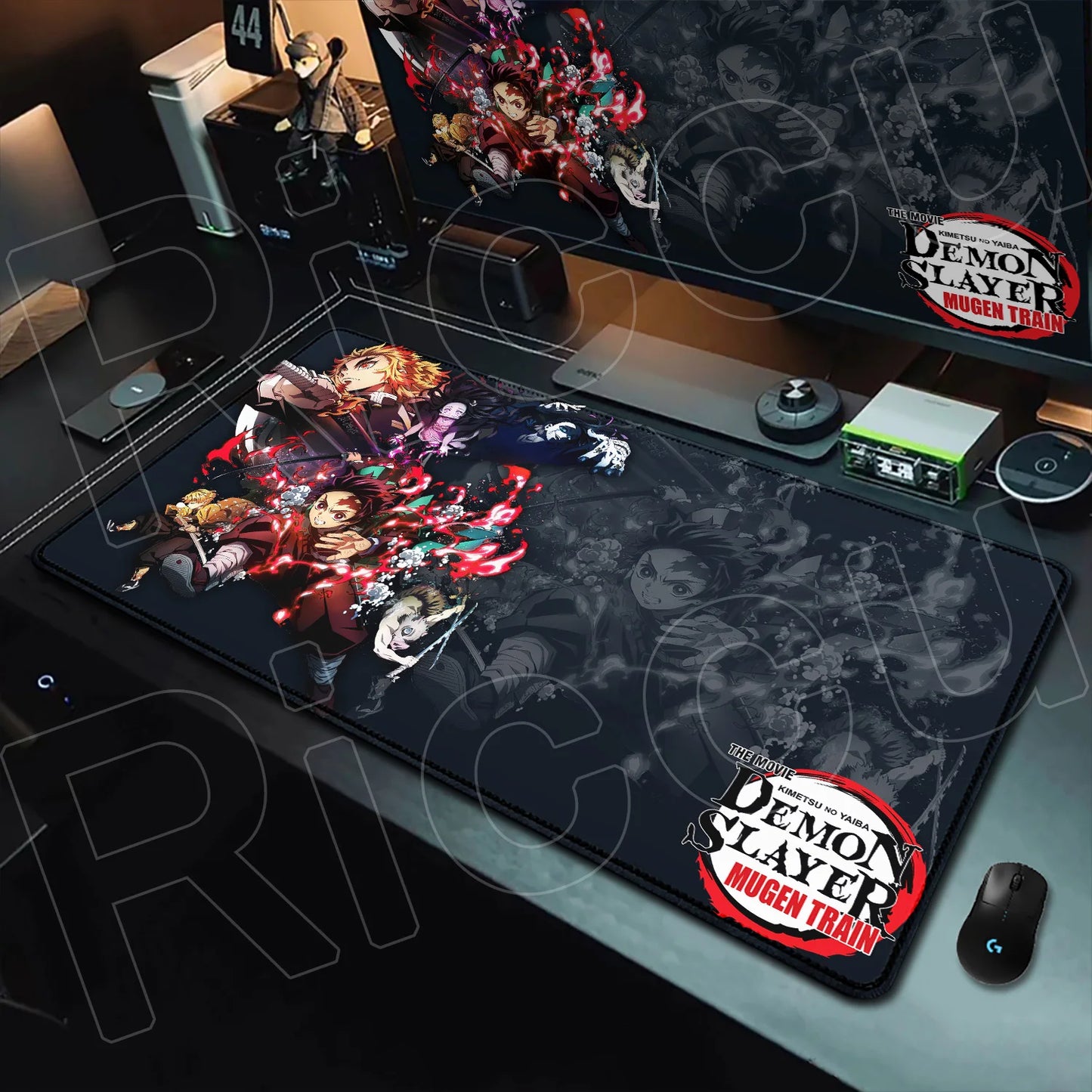 HD Printing Anime Mousepad Non-slip Rubber Base Office Deskmat XXL Student Writing Keyboard D-Demon Slayer Pc Gaming Accessories