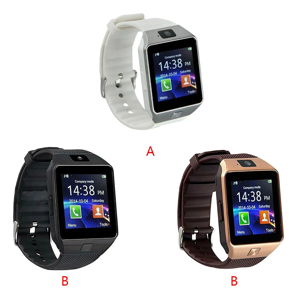 Watch Smart DZ09 Wristwatch Support SIM Card 1.56 inch Touch Screen Bracelet Multimedia Remote Equipment White