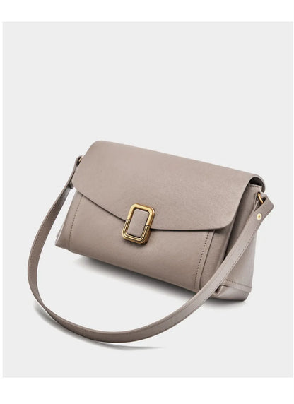 Women's Genuine Grade Cow  Leather Shoulder Crossbody Purse Bag Luxury Designer Ladies Underarm Bag Female Small Square Bag New