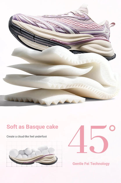 Xtep Basque 3.0 Trendy Cushioning Stable Soft Flexible Rubber Thick Sole Daily Sports Female Shoes 874218320006