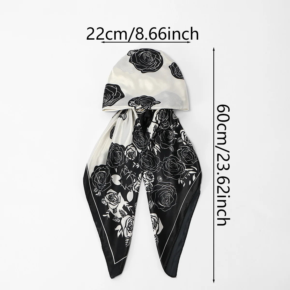 New Muslim Satin Silk Instant Hijabs Scarf Printed Turban Thick Hijab Cap Night Cap Women Ramadan Elastic Satin Hair Bonnet Eid