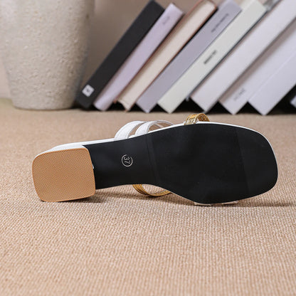 Women Flat with Shoes 2025 Designer Luxury Buckle Fashion Ladies Flats Shoes Slingback Pointed Toe Casual Female Sandals Mules
