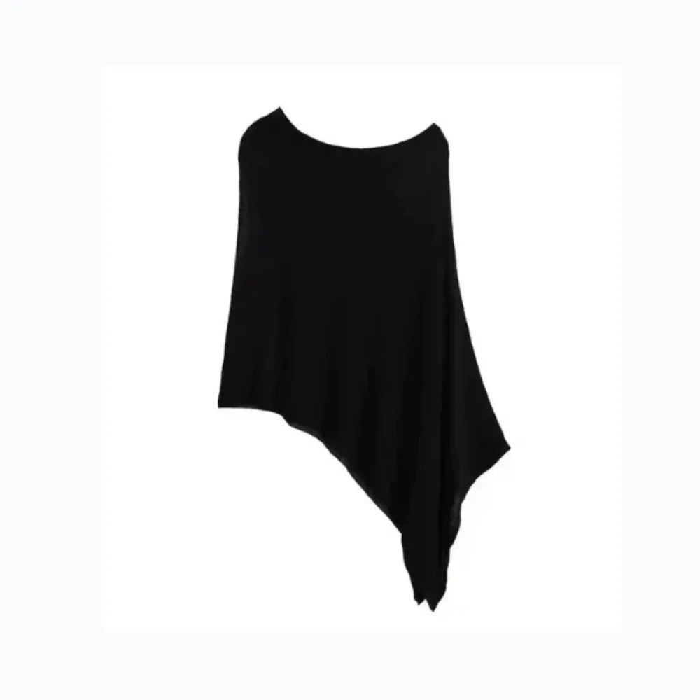 Trendy Loose Irregular Cape Shawl Thin Sun Protection Shawls Ice Silk Sunscreen Scarf