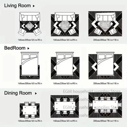 Europe and America Luxury Rugs for Living Room Decoration Home Golden Parlor Large Carpet Non-slip Bedroom Mat Washable Soft Rug