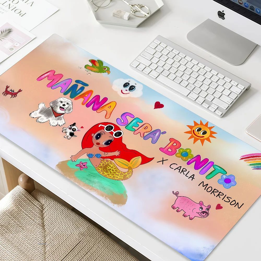 Mouse Pad MousePad Non-slip Lockedge Office Student Gaming Thickened K-Karol G Large Singer Writing Pad Cushion