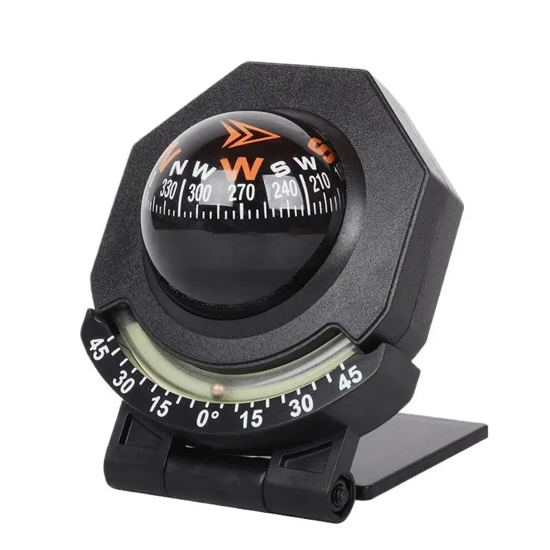 Car Dashboard Foldable Compass Spherical  Mount for Accurate Direction Long Road Travel
