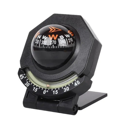 Car Dashboard Foldable Compass Spherical  Mount for Accurate Direction Long Road Travel