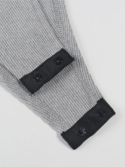 Ladies Casual Two-Piece Suit round Neck Long Sleeve Top with Wide Leg Pants Pure Color Straight Loose Trousers Elegant Outfit
