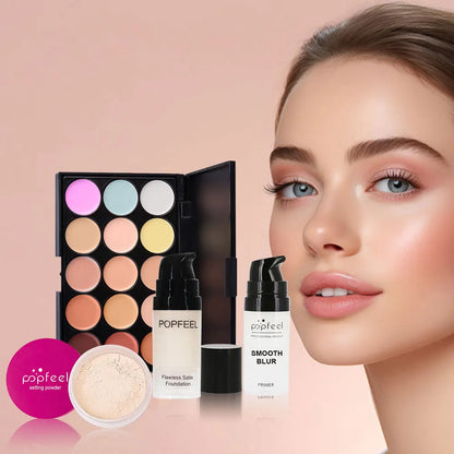 POPFEEL Complete Holiday Makeup Gift Set – Perfect Surprise for Friends and Family, Easy to Use for a Stunning Transformation.