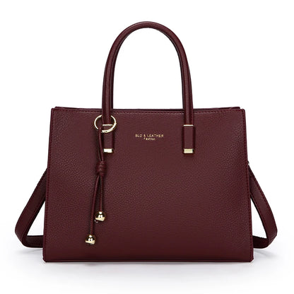 Genuine Brand Top Quality Leather Handbag Women's Tote Messenger Sac Designer Large Capacity 3 Levels Shoulder Crossbody Bags