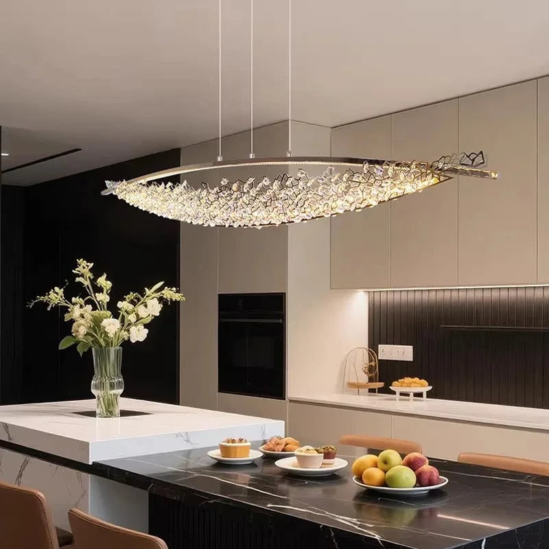 Luxury Crystal Chandeliers Pendant Light Led Chandelier Ceiling Lights Home Decor Items Dining Table Light Ceiling Hanging Lamp